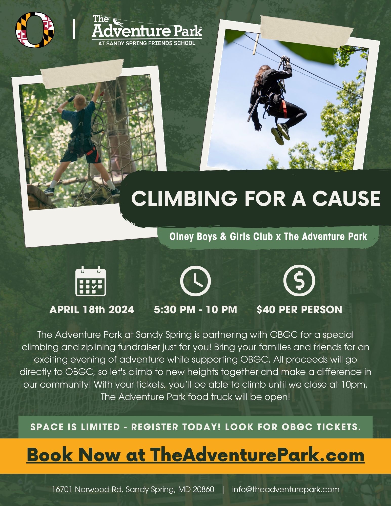 OBGC The Adventure Park at Sandy Spring Friends School