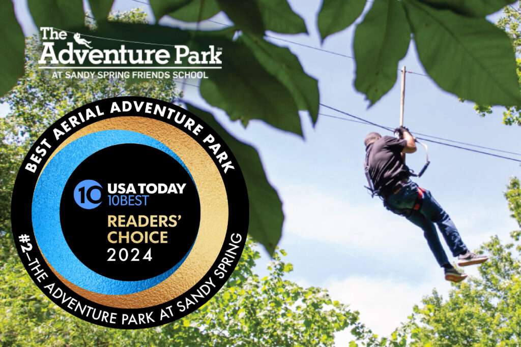 USA TODAY 10Best Readers' Choice Award 2024 - The Adventure Park at Sandy Spring